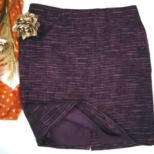 Charter Club Elegant Purple Tweed Women's Skirt Sz 14p